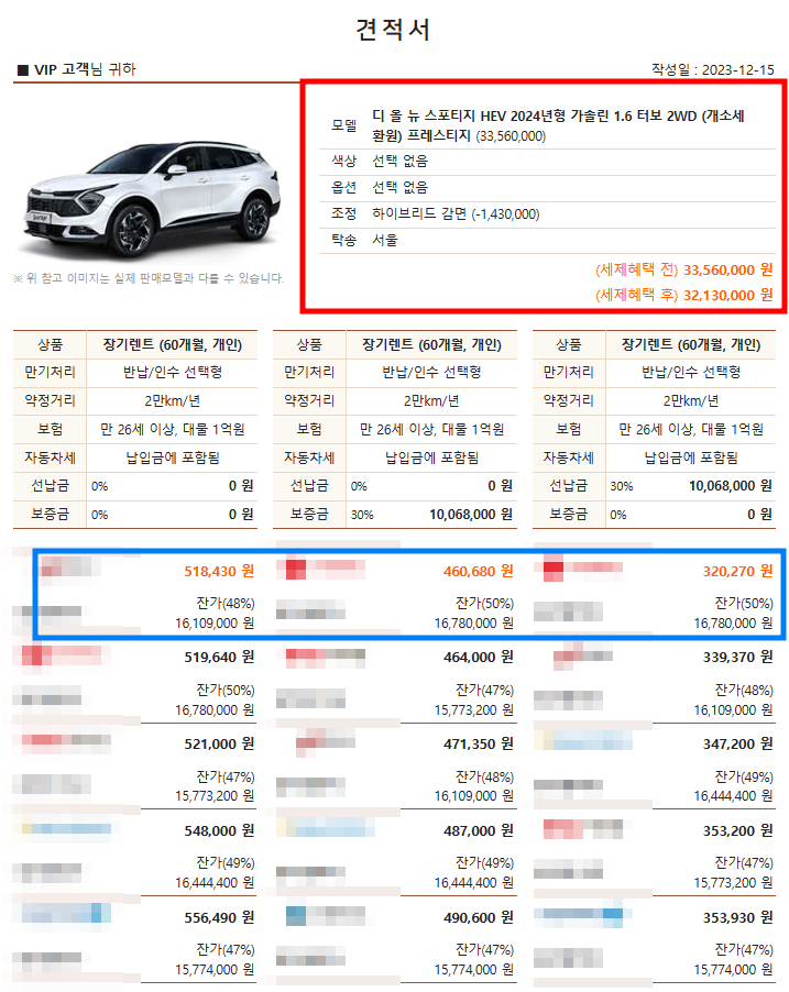 투싼 스포티지