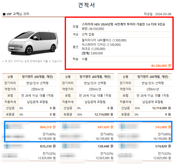 스타리아 하이브리드