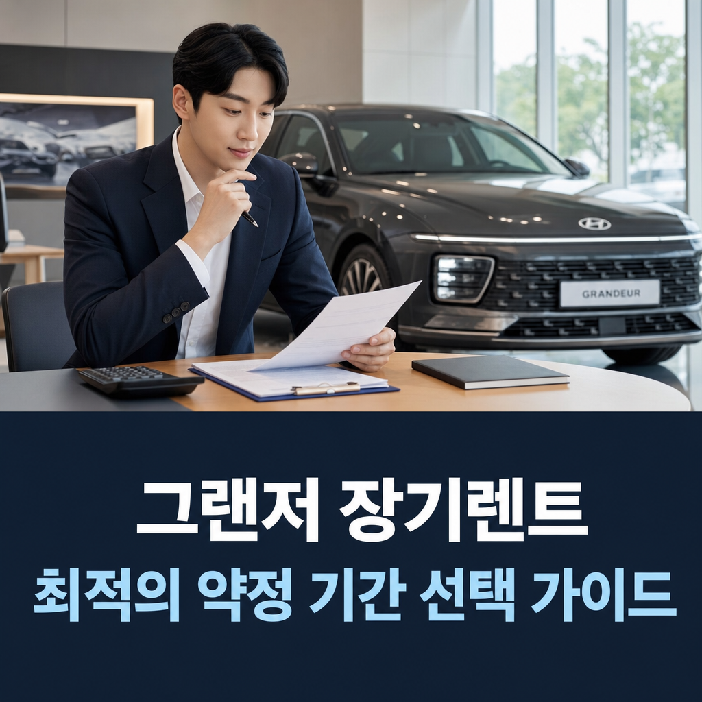 그랜저 장기렌트 최적의 약정 기간 선택 가이드 타이틀 이미지 그랜저 장기렌트 비용