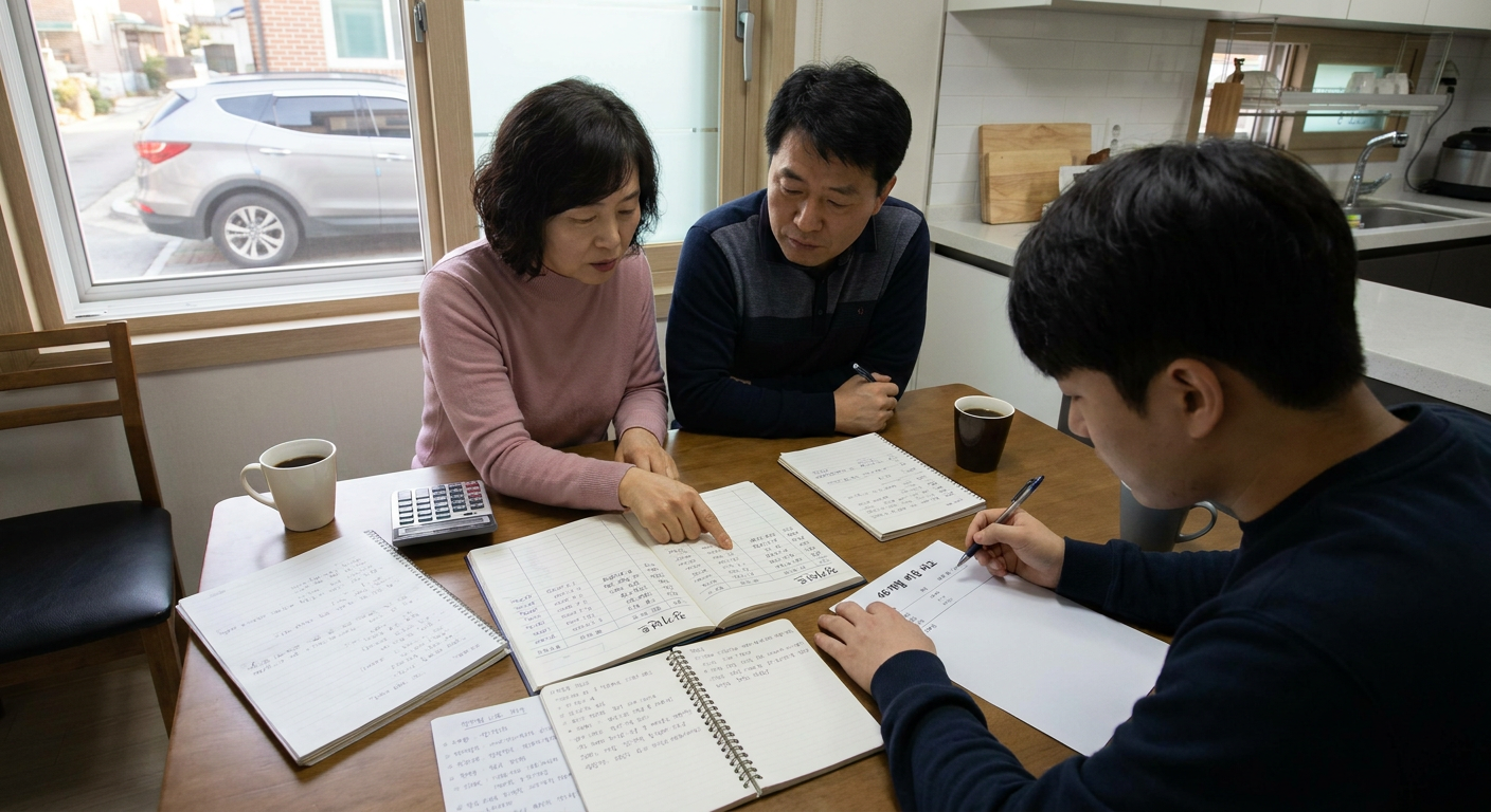 4,200만 원 패밀리카 기준, 장기렌트와 일반 할부 구매 시 첫 달부터 48개월간 발생하는 실지출 비용 항목 비교표 신차장기렌트 쏘렌토