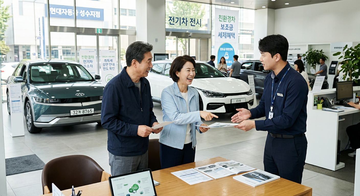 친환경차 세제 혜택 조건 및 취득세 감면 한도 도식도 팰리세이드 하이브리드 장기렌트