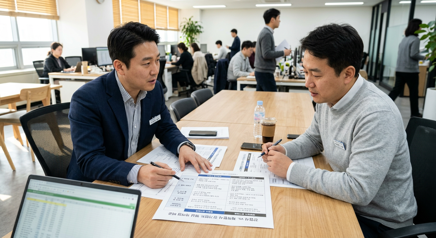 전업사와 캐피탈사 장기렌트의 핵심 차이점(대여료 구조, 정비, 사고 감가) 비교 도식 장기렌트 캐피탈 차이