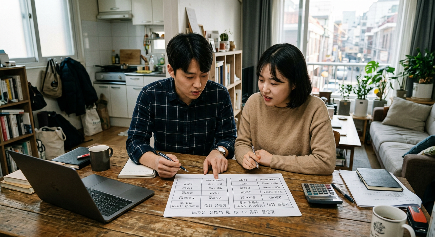 보증금 납입 시 월 납입금 감소액 vs 보증보험 증권 수수료 소멸 비용 비교 차트 투싼 스포티지 장기렌트
