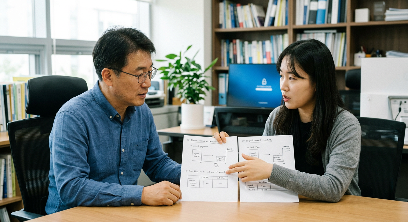 보증금 납입과 선납금 소멸 구조에 따른 만기 시점 자금 흐름 비교 일러스트 아반떼 장기렌트 비교
