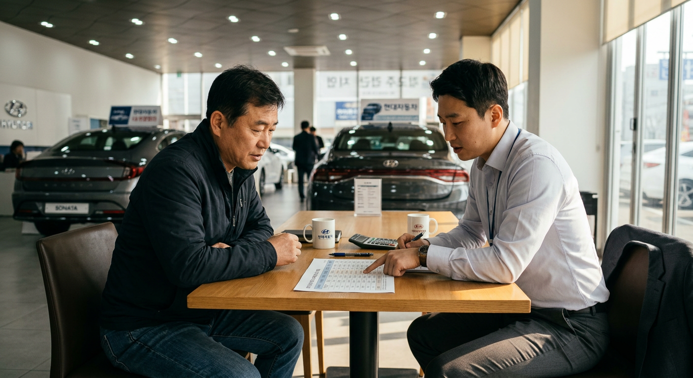차량 가격 3,000만 원 기준 잔존가치 설정율에 따른 월 납입료와 이전등록세 체계 비교 도표