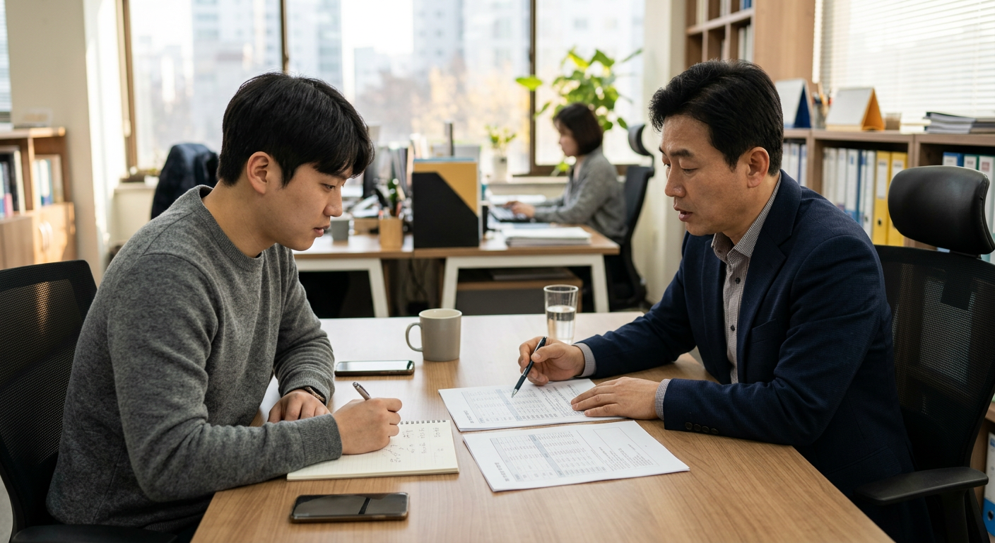장기렌트와 리스의 월 납입금 내 감가상각비 상당액 계산 방식 대조표