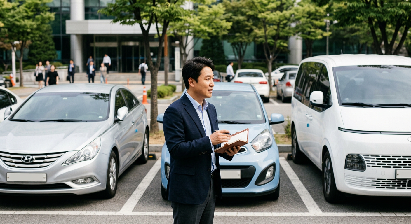 일반 승용차와 경차 및 9인승 승합차의 비용처리 한도와 혜택 차이 비교 차트