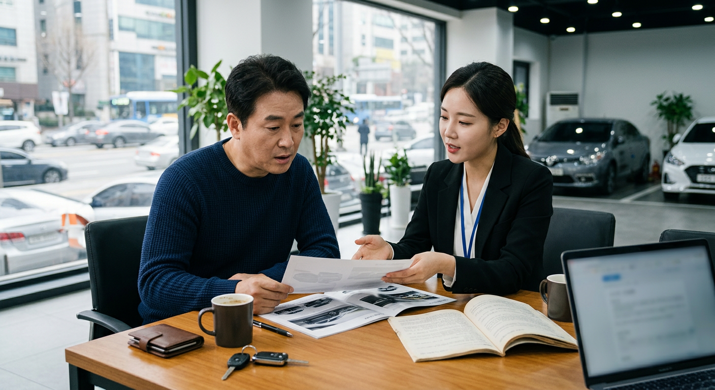 약정 주행거리 초과 시 발생하는 위약금 구조와 무제한 옵션 적용 시의 비용 절감 효과 비교 다이어그램