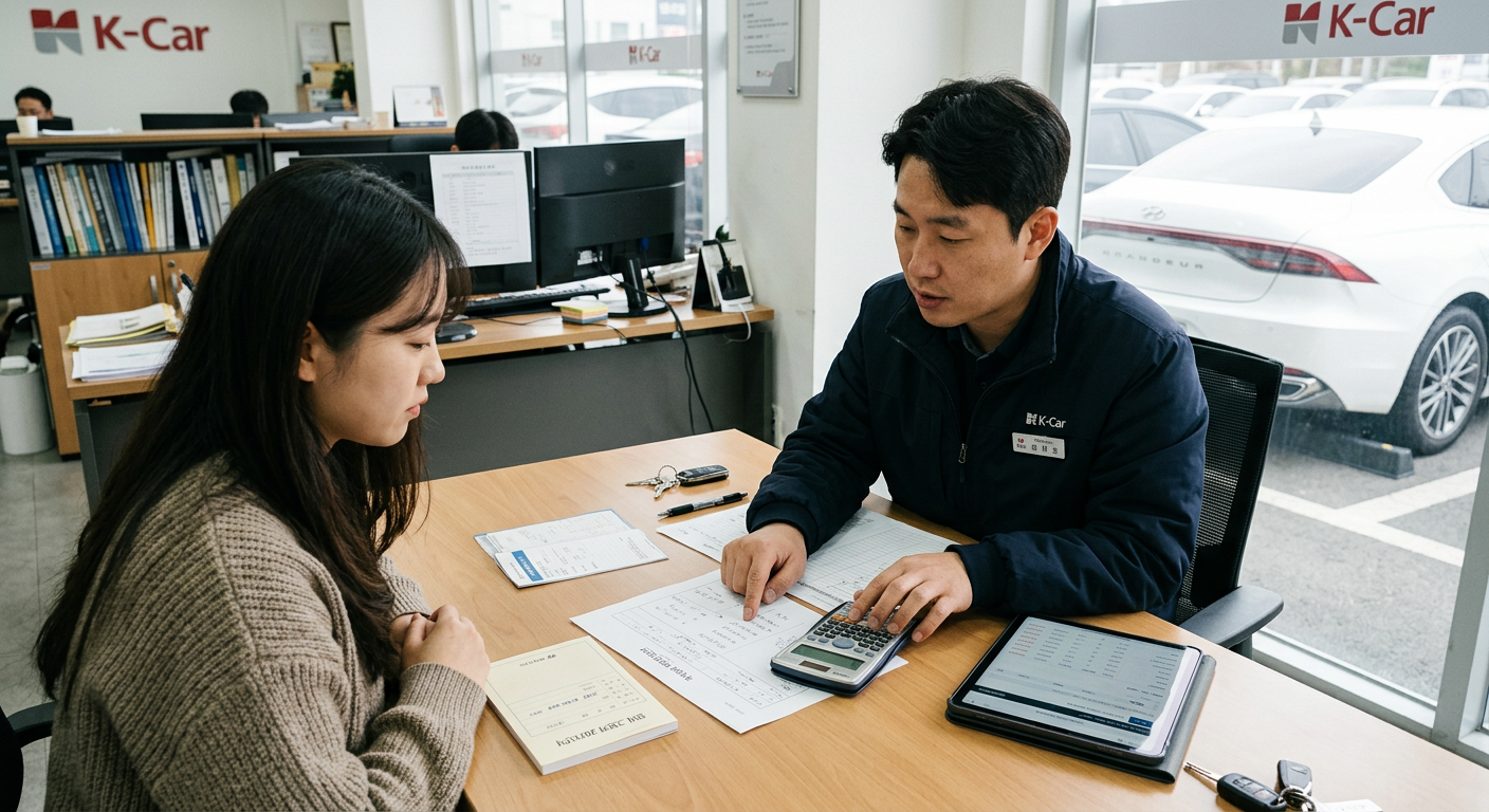 동일 기간 계약 시 차량 감가율과 잔존가치 비례에 따른 월 납입금 산정 구조 원리