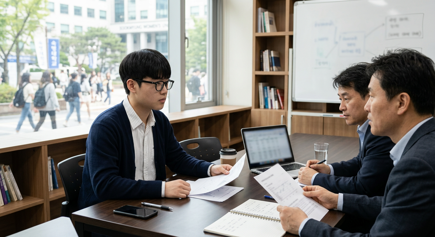 만 21세 대학생 단독 심사 시 금융사 평가 항목 및 부결 요인 분석 도식