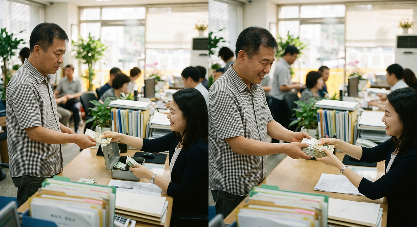 '소멸되는 선납금'과 '나중에 돌려받는 보증금'의 자금 흐름 차이를 쉽게 풀어낸 일러스트 차나와 견적 비교